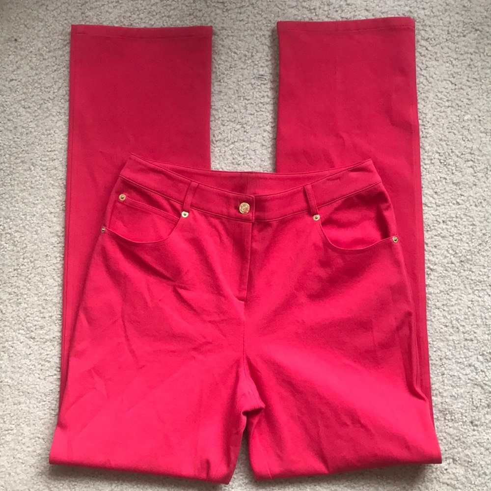 St. John Yellow Label ‘Marie’ Straight Leg Pants
